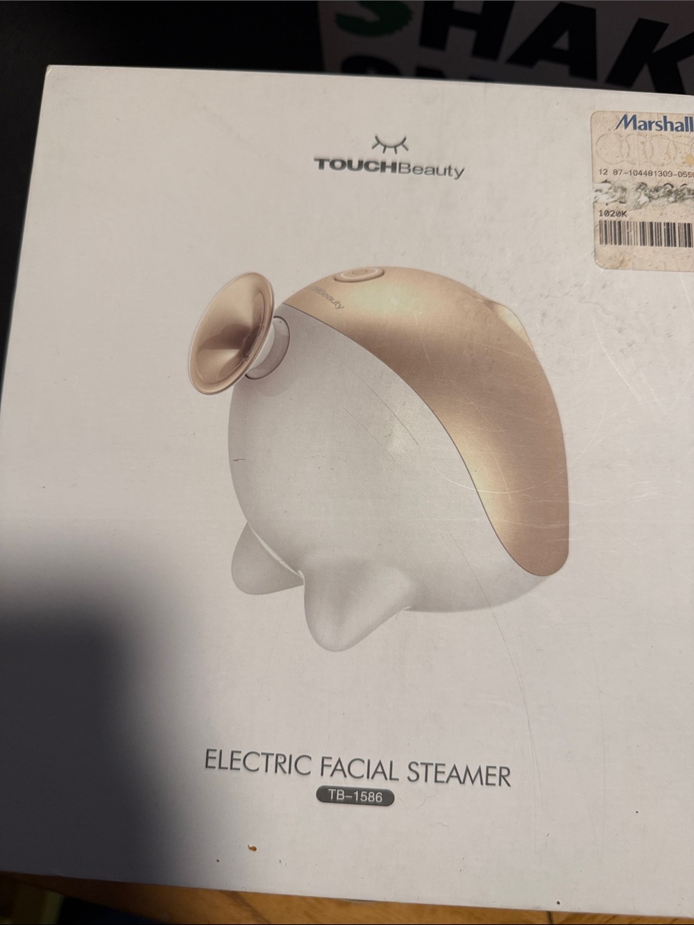 Electric Facial Steamer in White & Gold